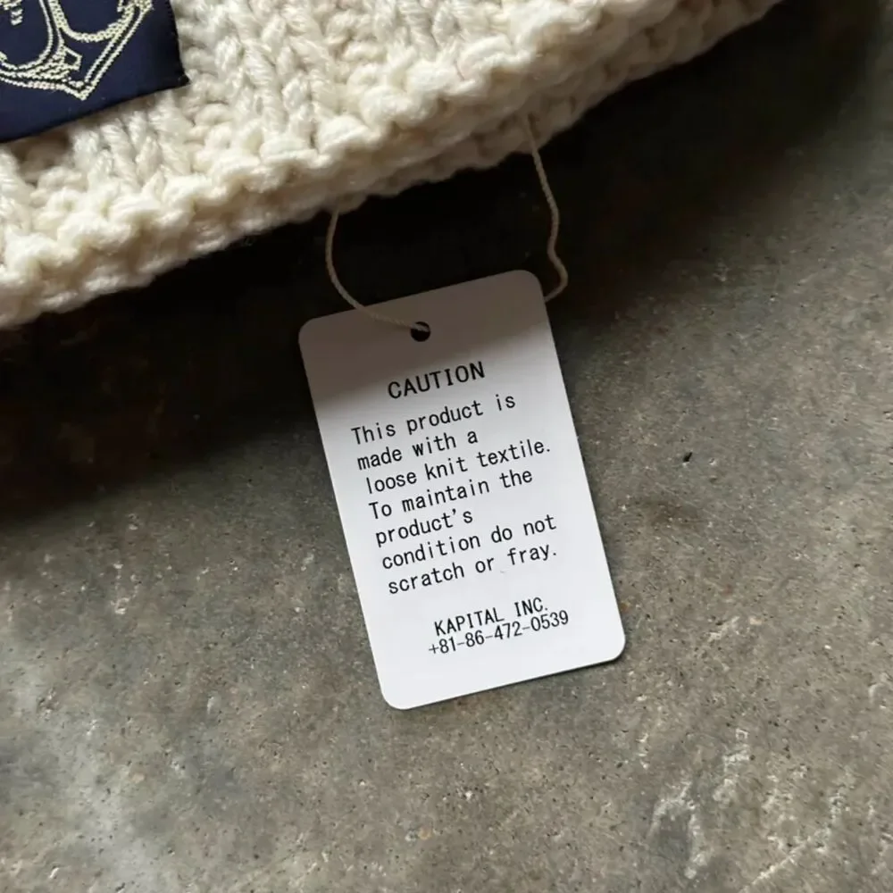 Kapital 3G Wool Snow Pattern Knit Hat - Picture 3 of 7